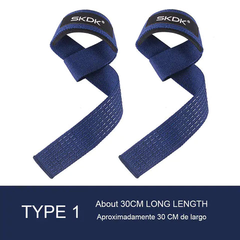 Gym Wrist Straps made from Neoprene and Sponge with durable polyester/cotton ribbon, providing secure and comfortable wrist support for weightlifting and intense workouts.