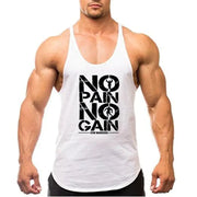 Brand Gym Stringer Tank Top for Men, ideal for bodybuilding, featuring lightweight, breathable fabric and a stylish design for optimal comfort and performance during workouts.