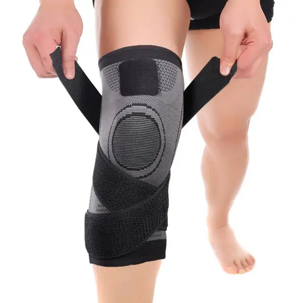 Sports Fitness Knee Pads Support with durable padding and adjustable straps, designed to protect and stabilize knees during high-impact activities and workouts.