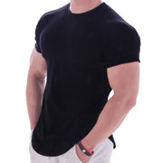 Gym T-Shirt for Men made from breathable, moisture-wicking fabric, featuring a comfortable and flexible fit, perfect for intense workouts and athletic activities.