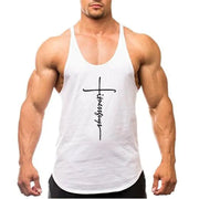 Brand Gym Stringer Tank Top for Men, ideal for bodybuilding, featuring lightweight, breathable fabric and a stylish design for optimal comfort and performance during workouts.