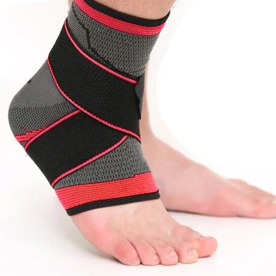 Sports Ankle Brace Compression Strap with durable construction and snug fit, providing optimal support and stability for athletes and individuals recovering from ankle injuries.