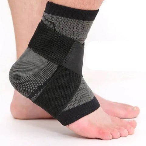 Sports Ankle Brace Compression Strap with durable construction and snug fit, providing optimal support and stability for athletes and individuals recovering from ankle injuries.