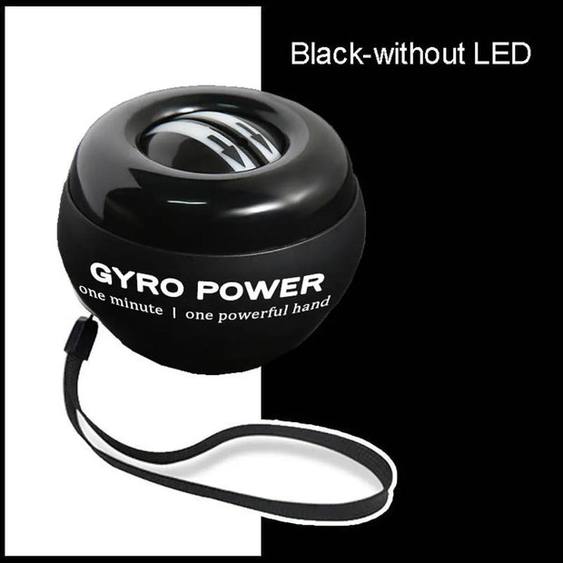 LED Powerball Gyroscopic Wrist Training Ball with built-in lights, designed to improve wrist strength, coordination, and dexterity through dynamic resistance.