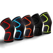 Fitness Running Knee Support Brace with adjustable straps and breathable fabric, designed to provide stability and reduce knee pain during running and high-impact activities.