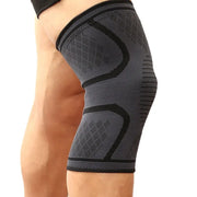 Fitness Running Knee Support Brace with adjustable straps and breathable fabric, designed to provide stability and reduce knee pain during running and high-impact activities.