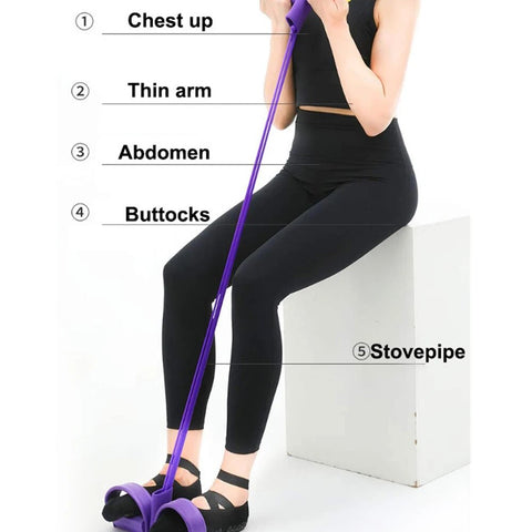 Workout Elastic Resistance Pull Rope with adjustable resistance levels, designed for strength training, flexibility exercises, and rehabilitation, providing versatile and effective workouts.