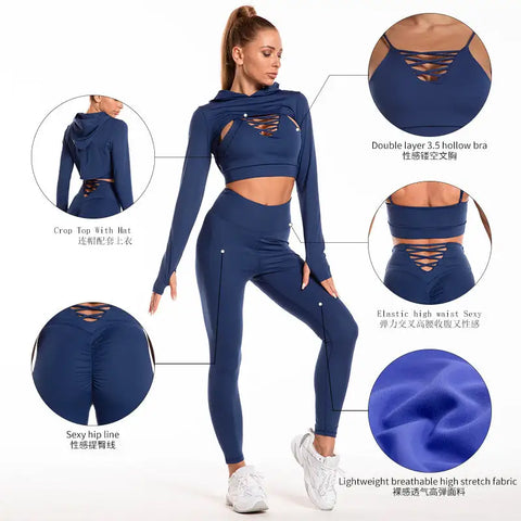 Seamless Fitness Leggings with high-waist design, made from stretchy, breathable fabric for maximum comfort and flexibility during workouts and yoga sessions.