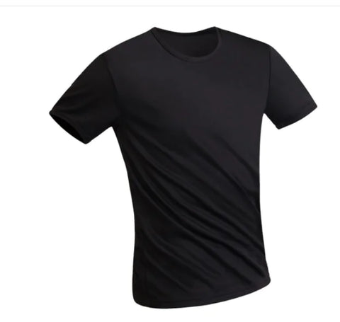 Gym Quick-Drying Shirts made from premium polyester with moisture-wicking and quick-drying technology, providing a snug, flexible fit for optimal performance and comfort.