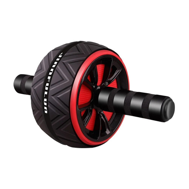 Fitness AB Wheel Roller with dual wheels and ergonomic handles, designed for core strengthening, improving balance, and enhancing abdominal muscle definition during workouts.