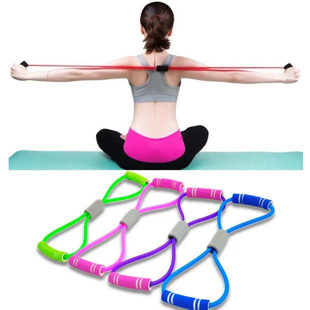 Resistance Chest Expander with adjustable elastic bands and ergonomic handles, designed for upper body strength training and muscle toning exercises.