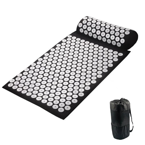 Acupressure Stress Relief Yoga Mat with precision-engineered acupressure points, designed to enhance relaxation, reduce stress, and improve overall well-being during yoga practice.