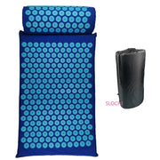 Acupressure Stress Relief Yoga Mat with precision-engineered acupressure points, designed to enhance relaxation, reduce stress, and improve overall well-being during yoga practice.