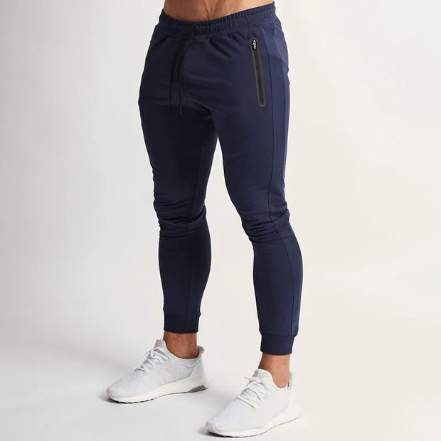 Men's Workout Joggers Sweatpants made from high-quality, moisture-wicking fabric, featuring an athletic fit and drawstring waist for comfort and flexibility during workouts.