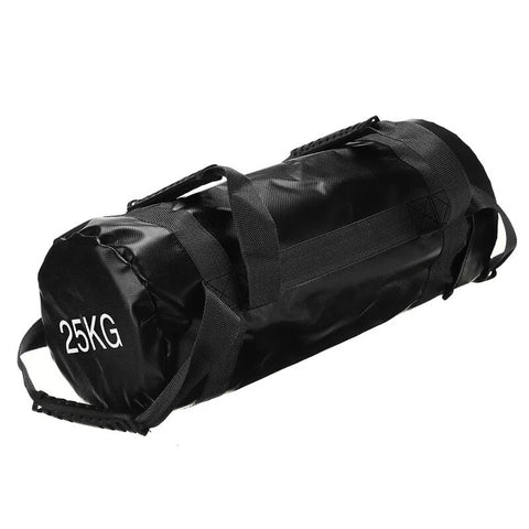 Fitness Weight Lifting Sandbag with multiple handles and adjustable weight capacity, designed for versatile strength training and functional fitness workouts.