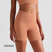 Women Sports High Waist Shorts with breathable, stretchy fabric and a high-waist design for optimal comfort and support during workouts and athletic activities.