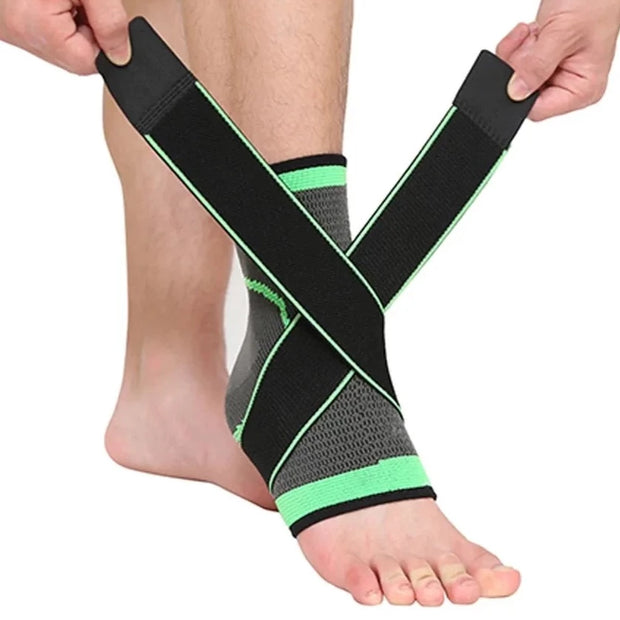 Sports Ankle Brace Compression Strap with durable construction and snug fit, providing optimal support and stability for athletes and individuals recovering from ankle injuries.