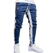 Men's Fitness Sweatpants made from breathable, lightweight material with a skinny fit and drawstring waist for comfortable and stylish workout sessions.