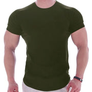 Gym T-Shirt for Men made from breathable, moisture-wicking fabric, featuring a comfortable and flexible fit, perfect for intense workouts and athletic activities.