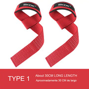 Gym Wrist Straps made from Neoprene and Sponge with durable polyester/cotton ribbon, providing secure and comfortable wrist support for weightlifting and intense workouts.