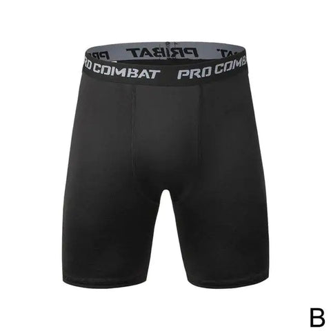 Men's Fitness Elastic Shorts made from breathable, sweat-absorbent fabric with a high-waist design for optimal support and comfort during intense workouts.