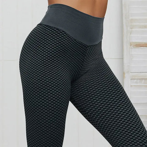 Seamless Women Leggings Fitness Ankle Length with high-waist design, made from stretchy and breathable fabric for optimal comfort and flexibility during workouts.