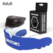 Sports Mouth Guard made from food-grade EVA, designed to provide maximum protection and comfort for teeth and gums during high-impact sports.