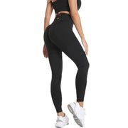 Seamless Fitness Leggings with high-waist design, made from stretchy, breathable fabric for maximum comfort and flexibility during workouts and yoga sessions.